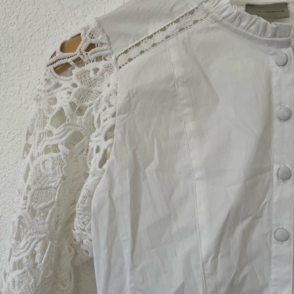 New The Odells blouse lace sleeves  XS - Picture 3 of 9